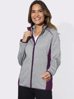 Sportjacke mit kontrastfarbenen Einsätzen