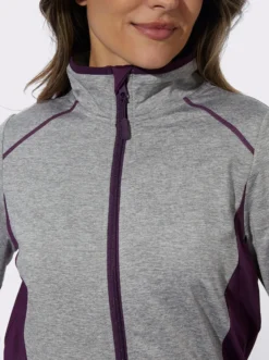 Sportjacke mit kontrastfarbenen Einsätzen