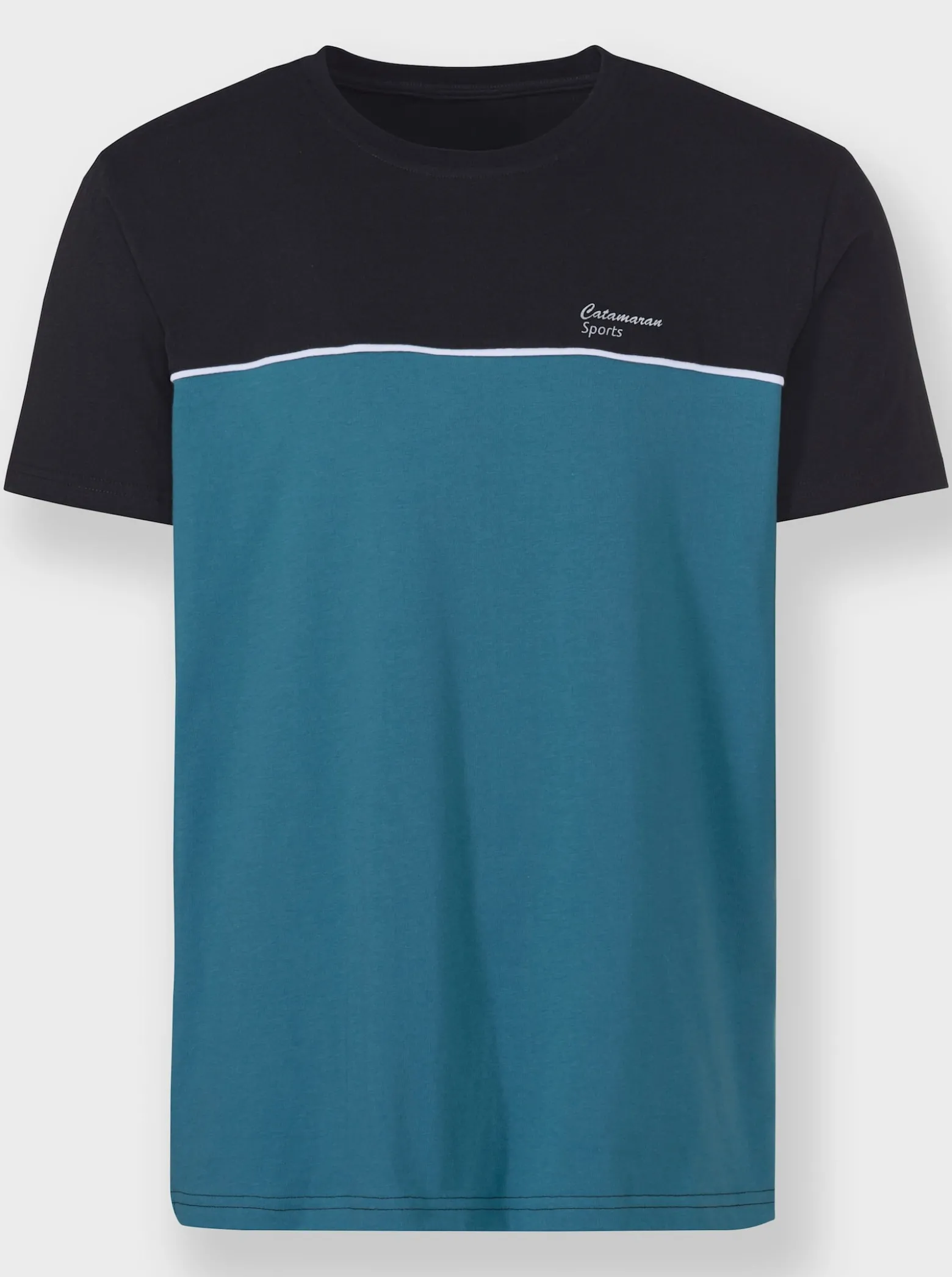 Sportshirt mit einfarbigem Rückenteil