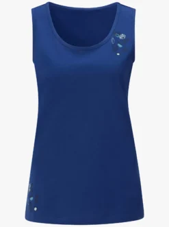 Sporttop mit Blüten-Motiven