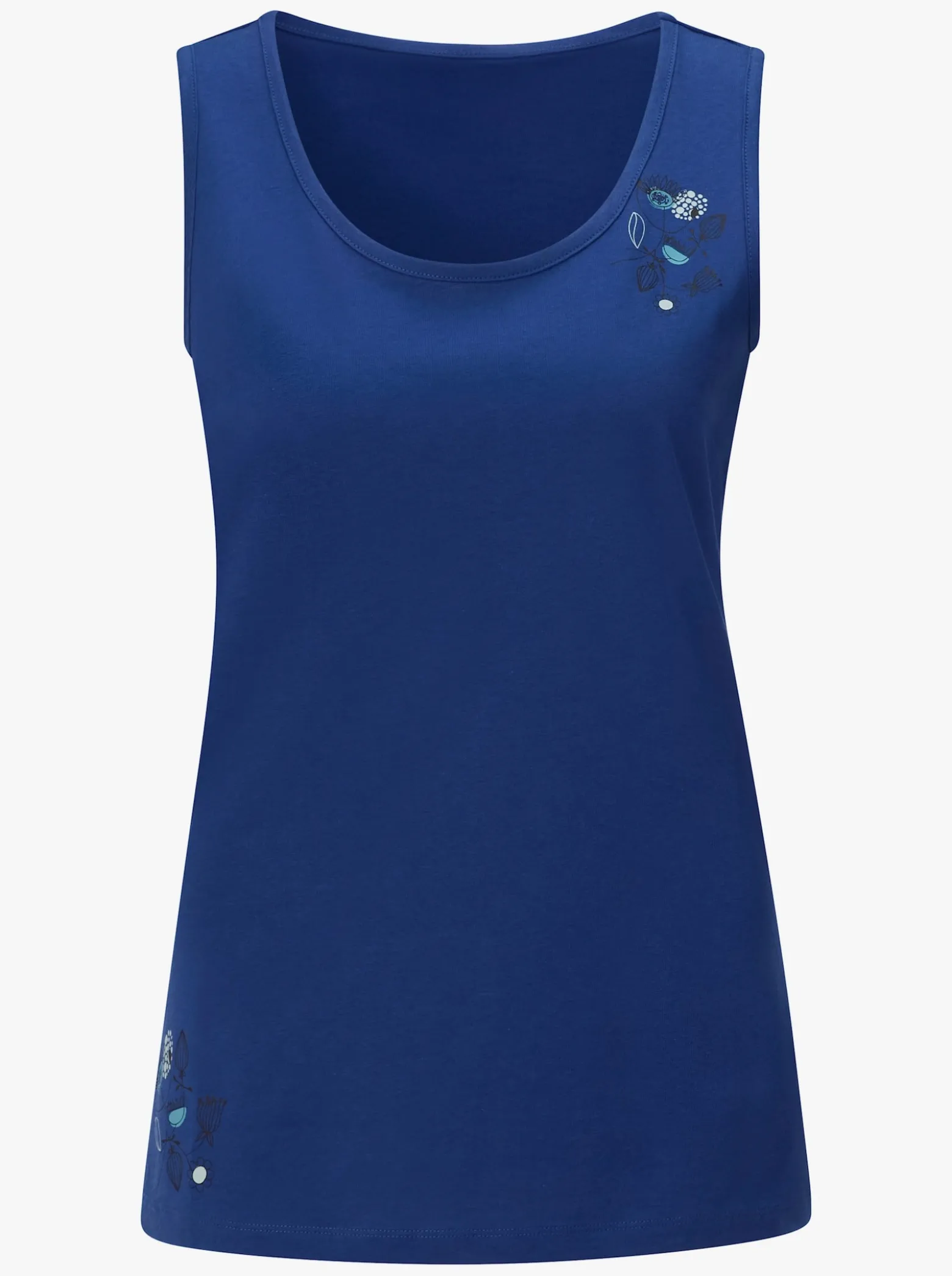 Sporttop mit Blüten-Motiven