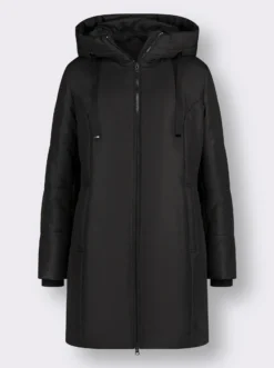Stark wärmende Longjacke mit Steppmuster