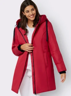Stark wärmende Longjacke mit Steppmuster