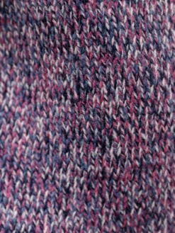 Stehkragenpullover aus Melangegarn