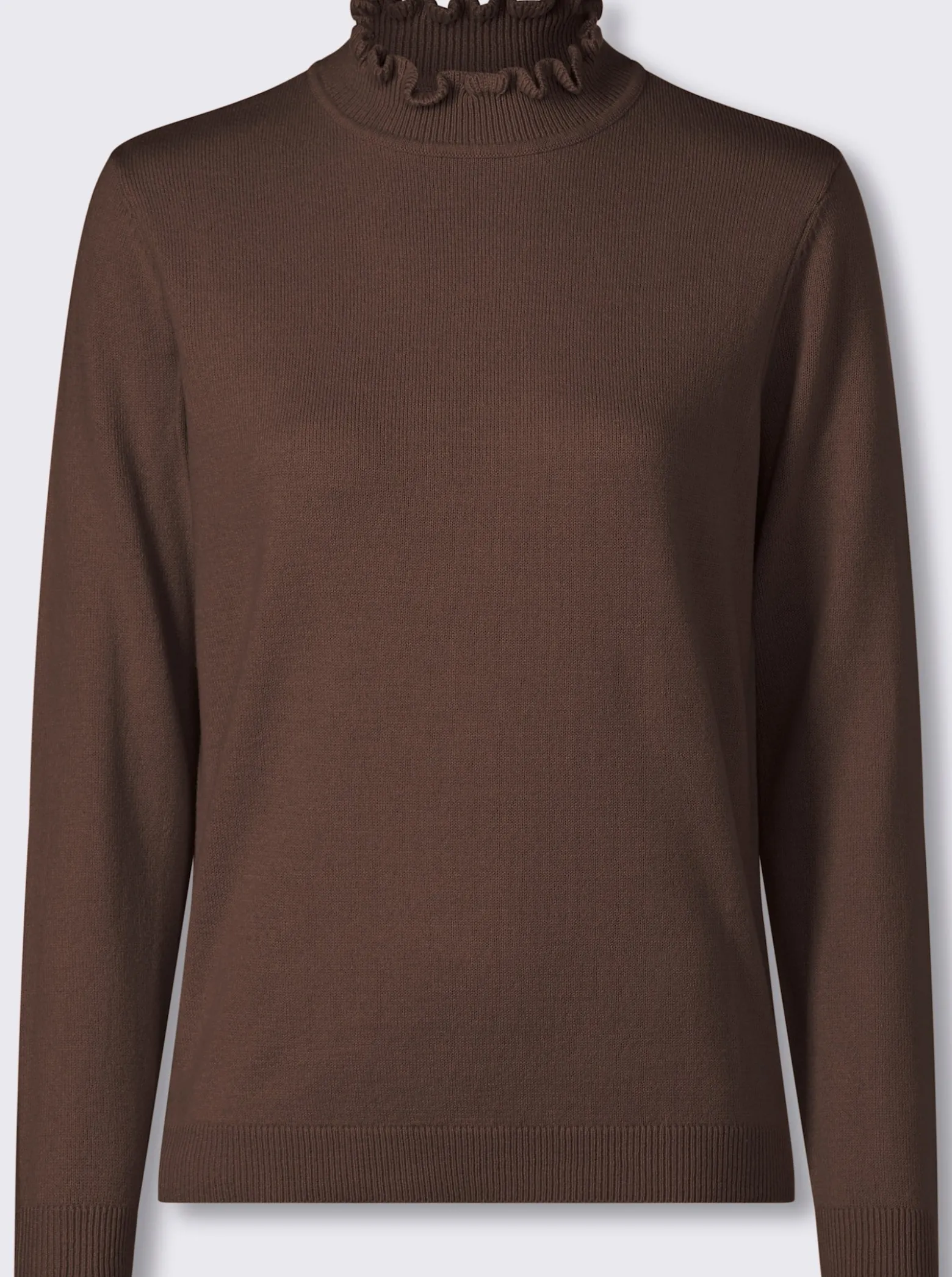 Stehkragenpullover in flauschiger Qualität