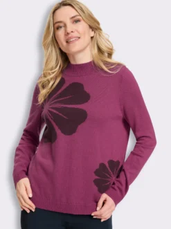 Stehkragenpullover in flauschig weicher Qualität
