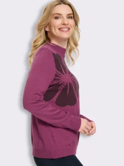 Stehkragenpullover in flauschig weicher Qualität