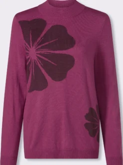 Stehkragenpullover in flauschig weicher Qualität