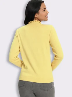 Stehkragenpullover in flauschiger Qualität