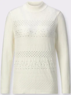 Stehkragenpullover in superweicher Qualität