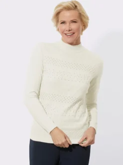 Stehkragenpullover in superweicher Qualität