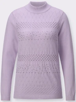 Stehkragenpullover in superweicher Qualität