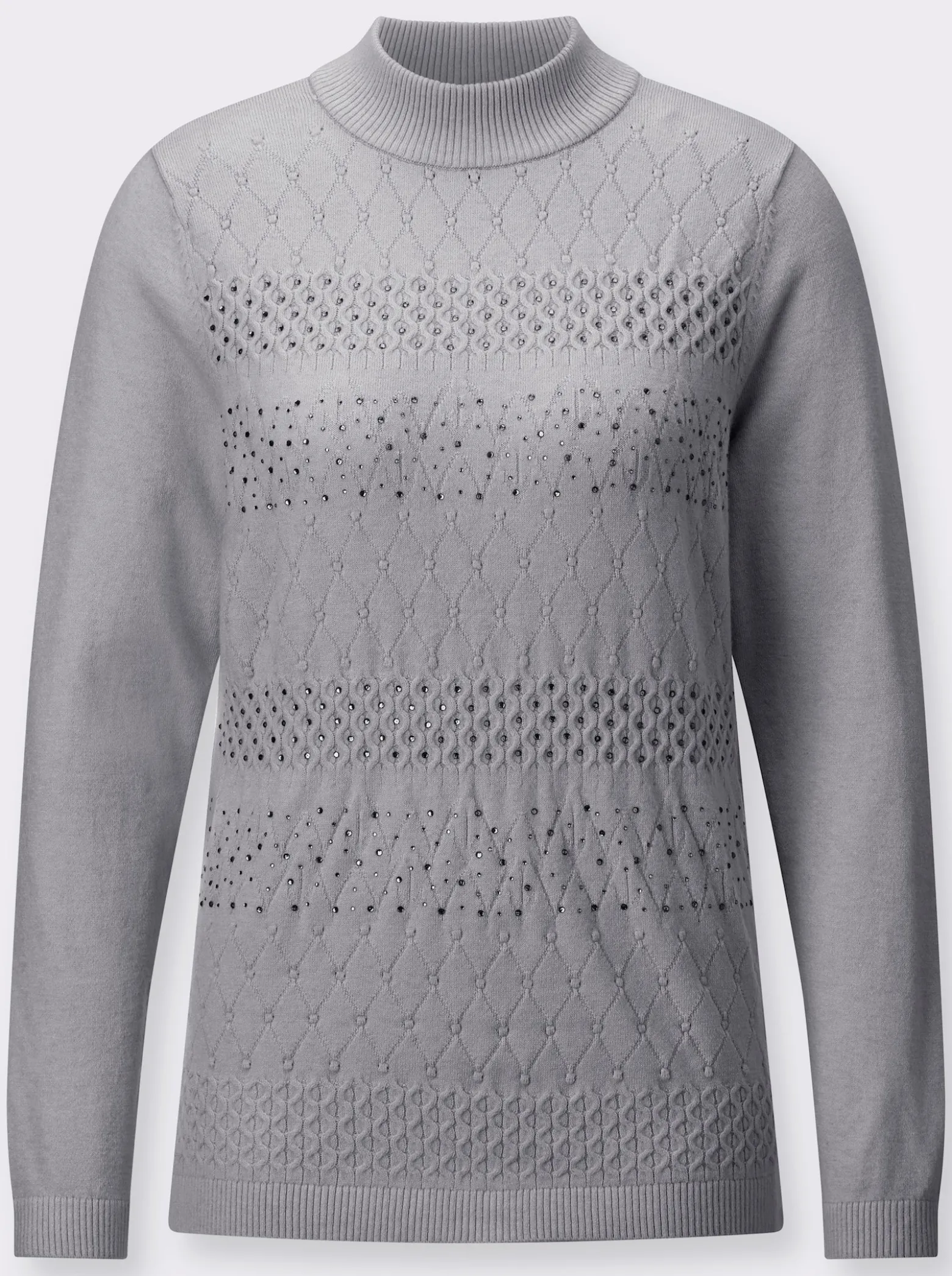 Stehkragenpullover in superweicher Qualität