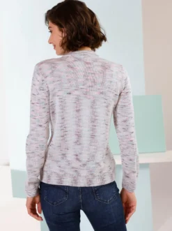 Stehkragenpullover mit Reißverschluss