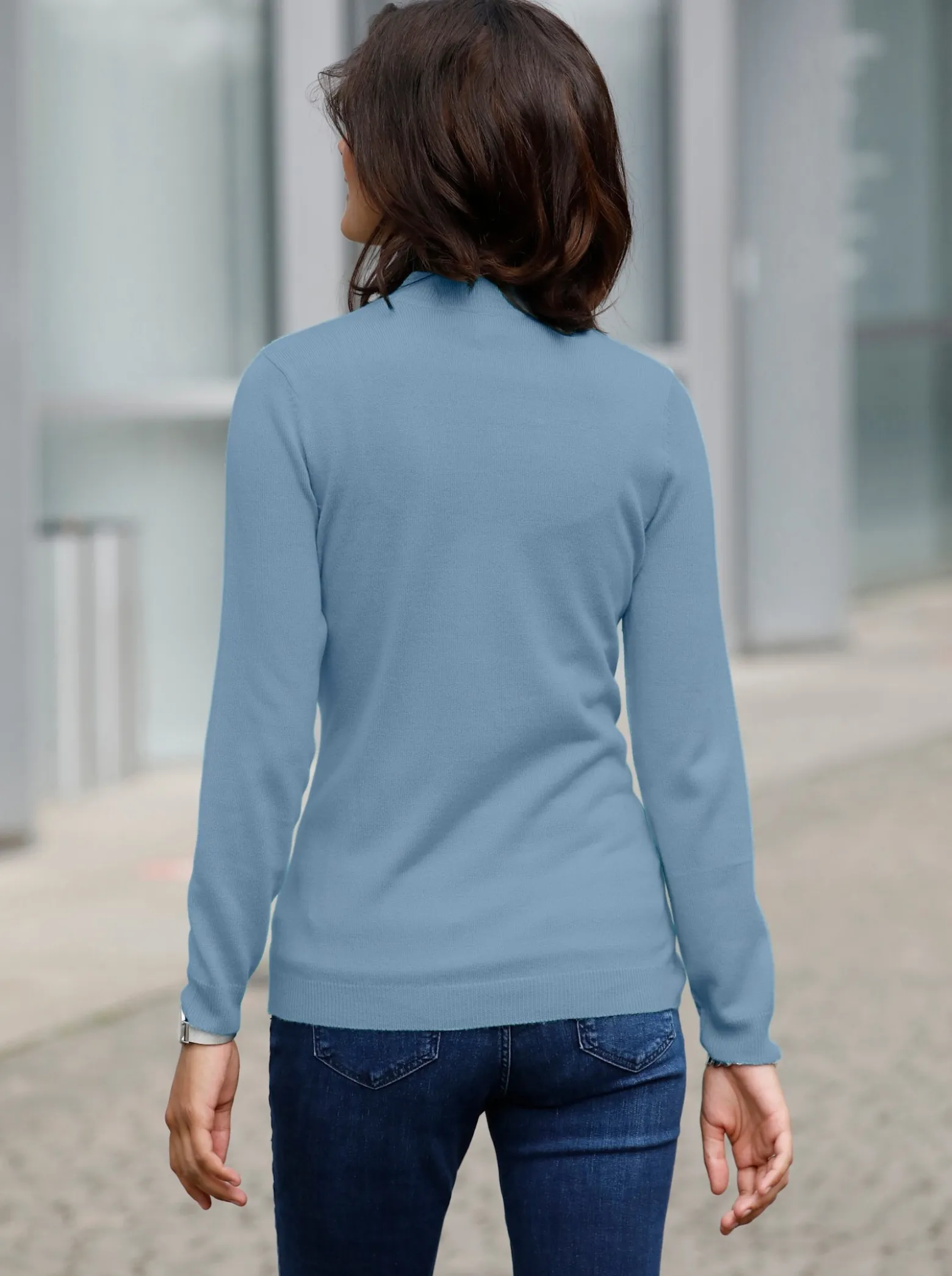 Stehkragenpullover weich wie Kaschmir