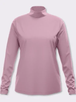 Stehkragenshirt aus reiner Baumwolle