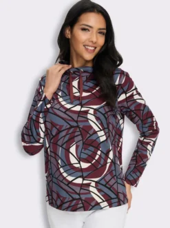 Stehkragenshirt in formstabiler Interlock-Qualität