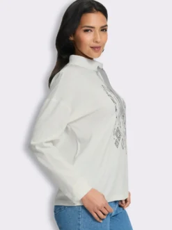 Stehkragenshirt in Interlock-Qualität