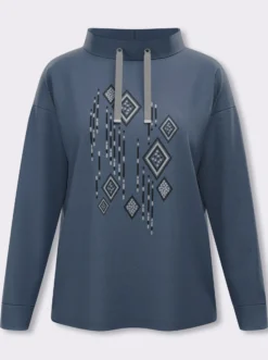 Stehkragenshirt in Interlock-Qualität