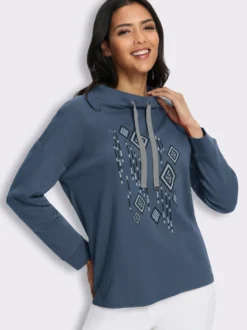 Stehkragenshirt in Interlock-Qualität