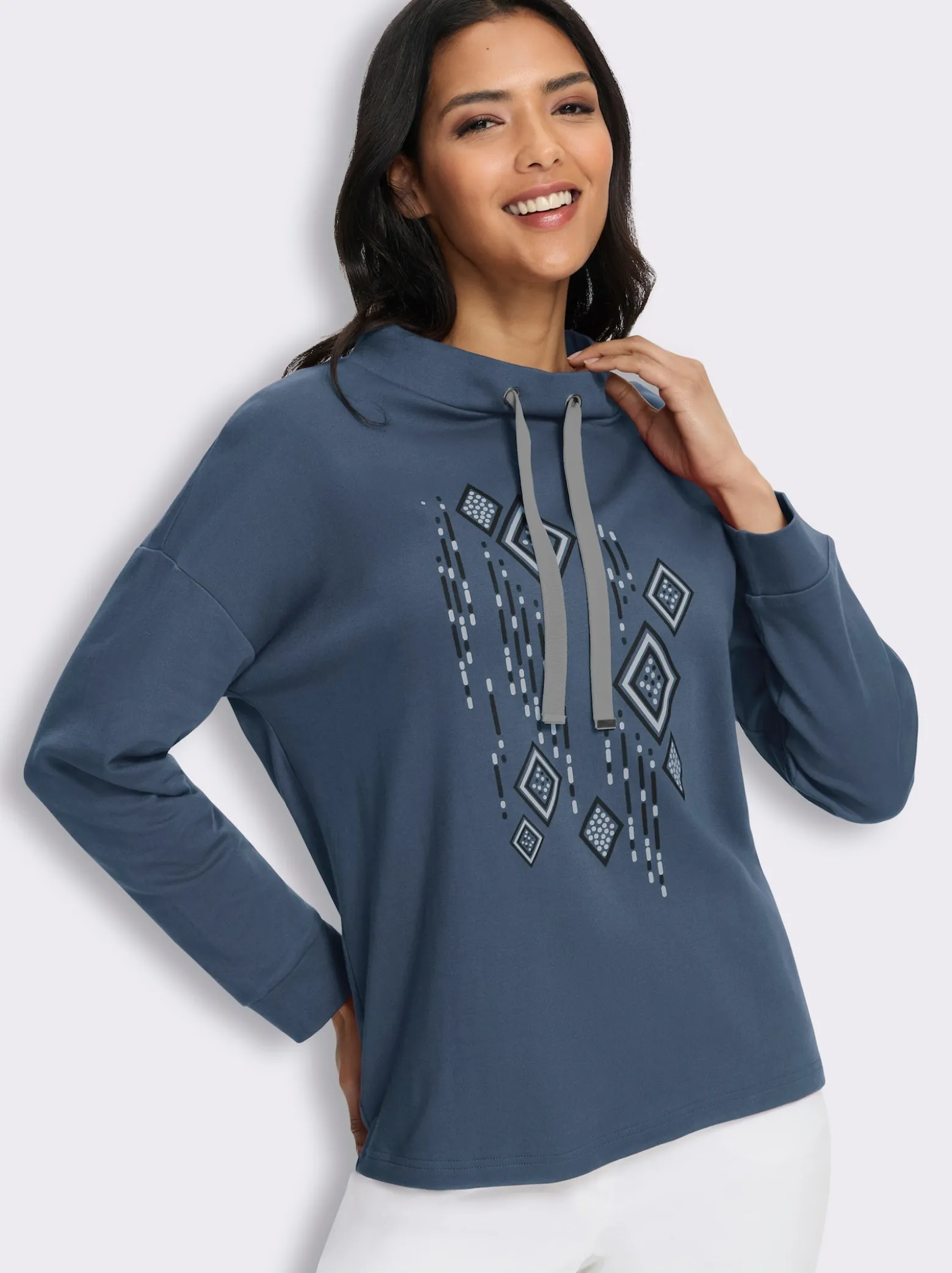 Stehkragenshirt in Interlock-Qualität