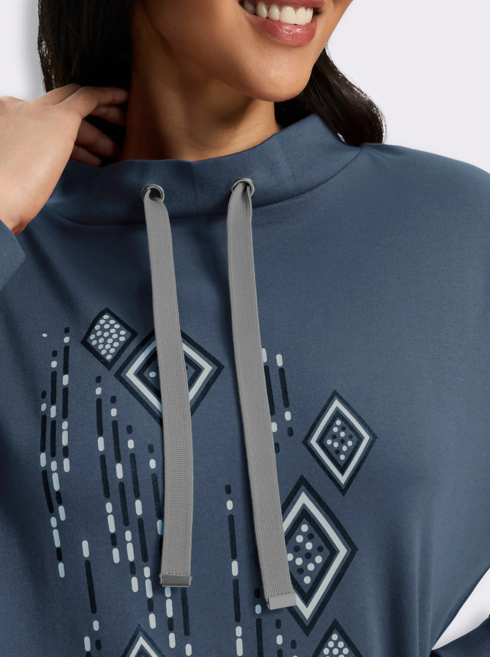 Stehkragenshirt in Interlock-Qualität