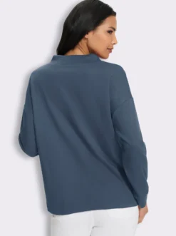 Stehkragenshirt in Interlock-Qualität