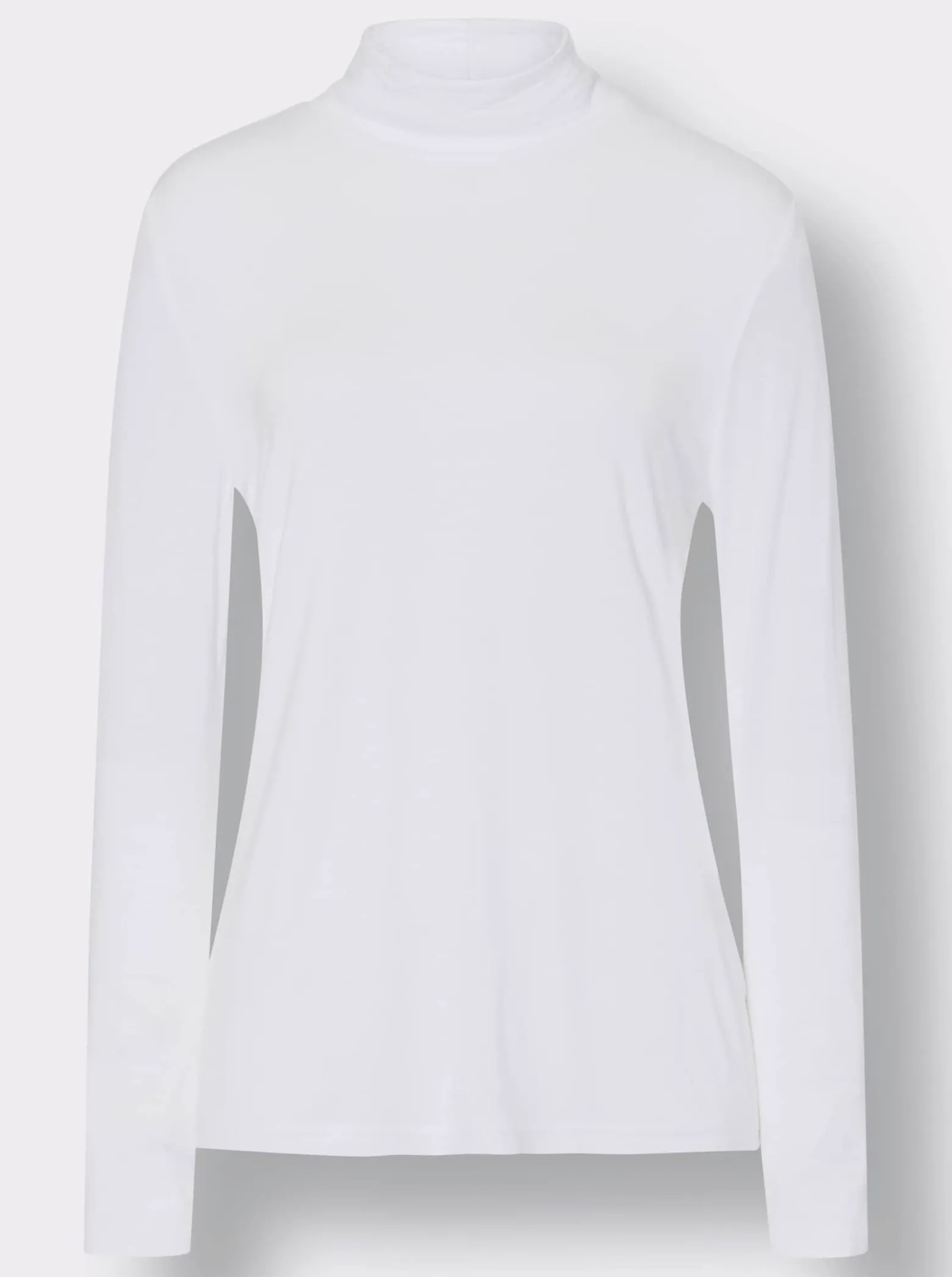 Stehkragenshirt in Viskose-Qualität