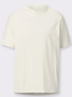 Stehkragenshirt mit Falte hinten