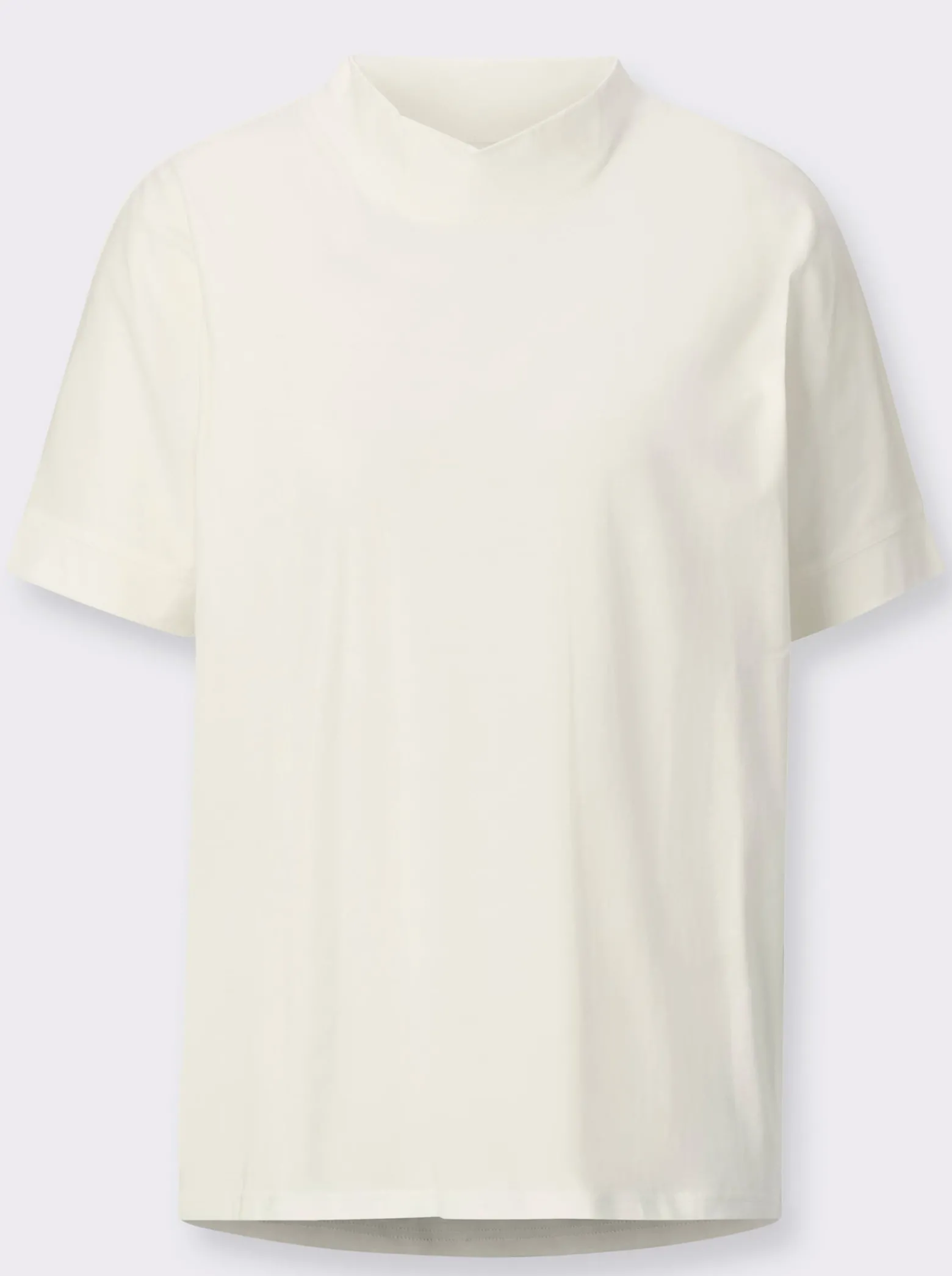 Stehkragenshirt mit Falte hinten