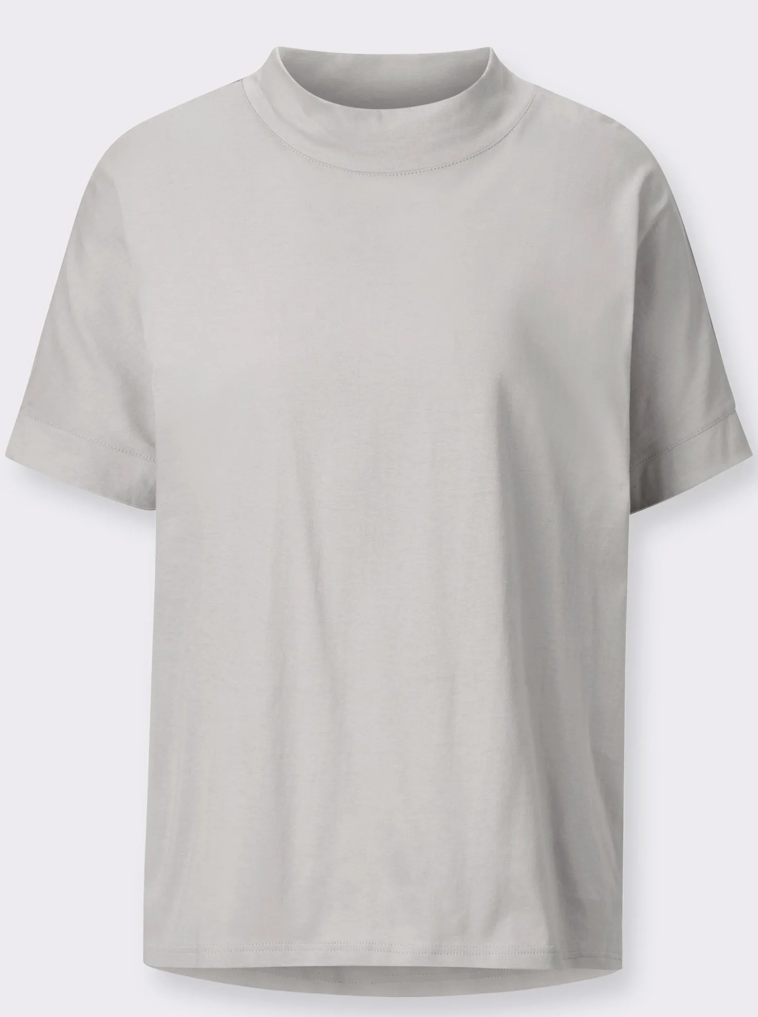 Stehkragenshirt mit Falte hinten