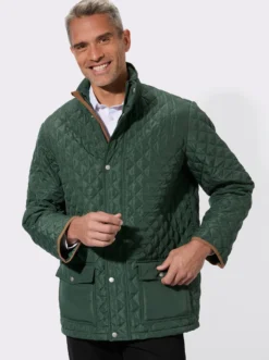 Steppjacke im Rautenmuster