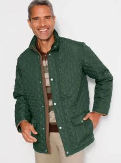 Steppjacke im Rautenmuster