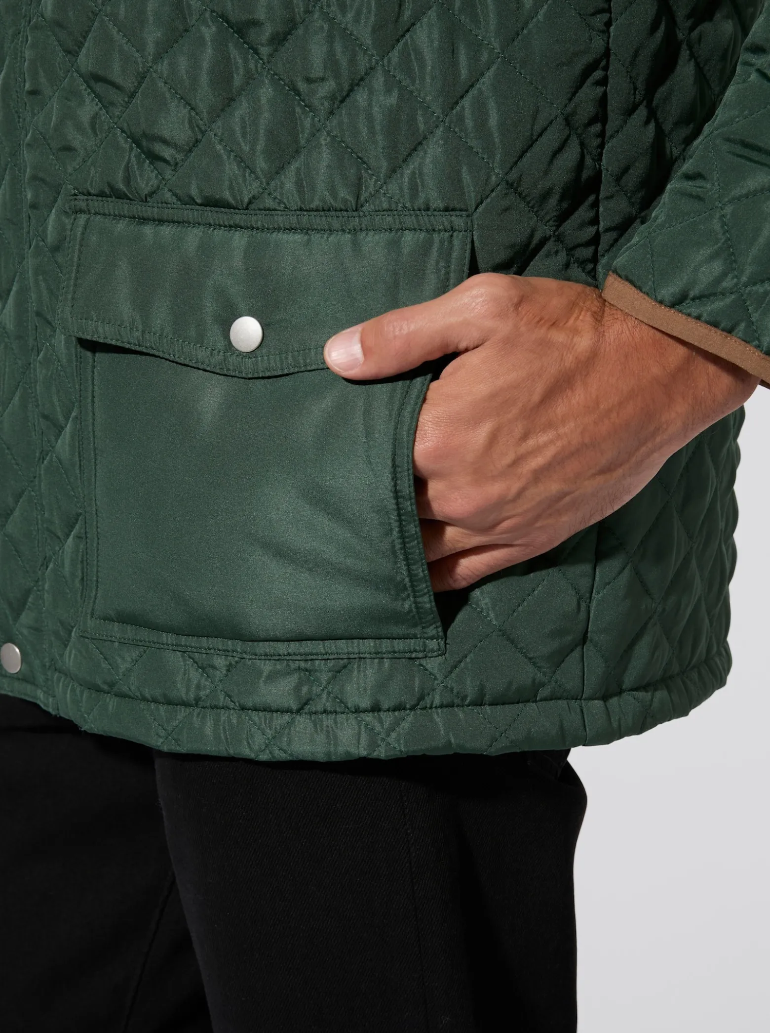 Steppjacke im Rautenmuster
