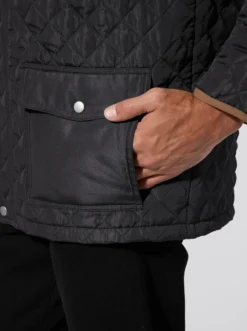 Steppjacke im Rautenmuster