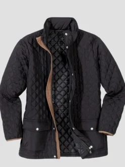 Steppjacke im Rautenmuster