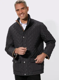 Steppjacke im Rautenmuster