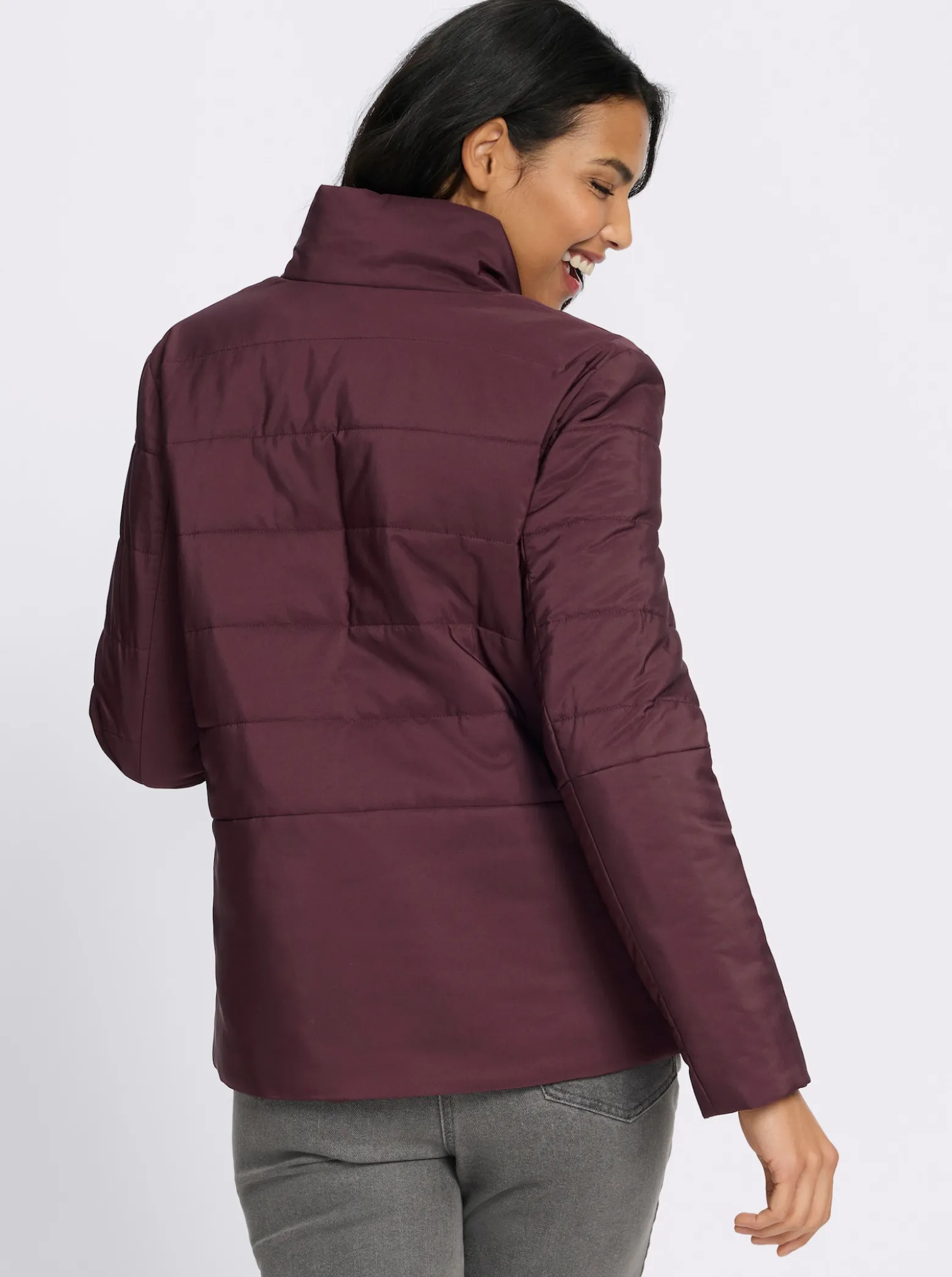Steppjacke in kastiger Form