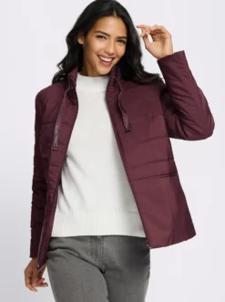 Steppjacke in kastiger Form