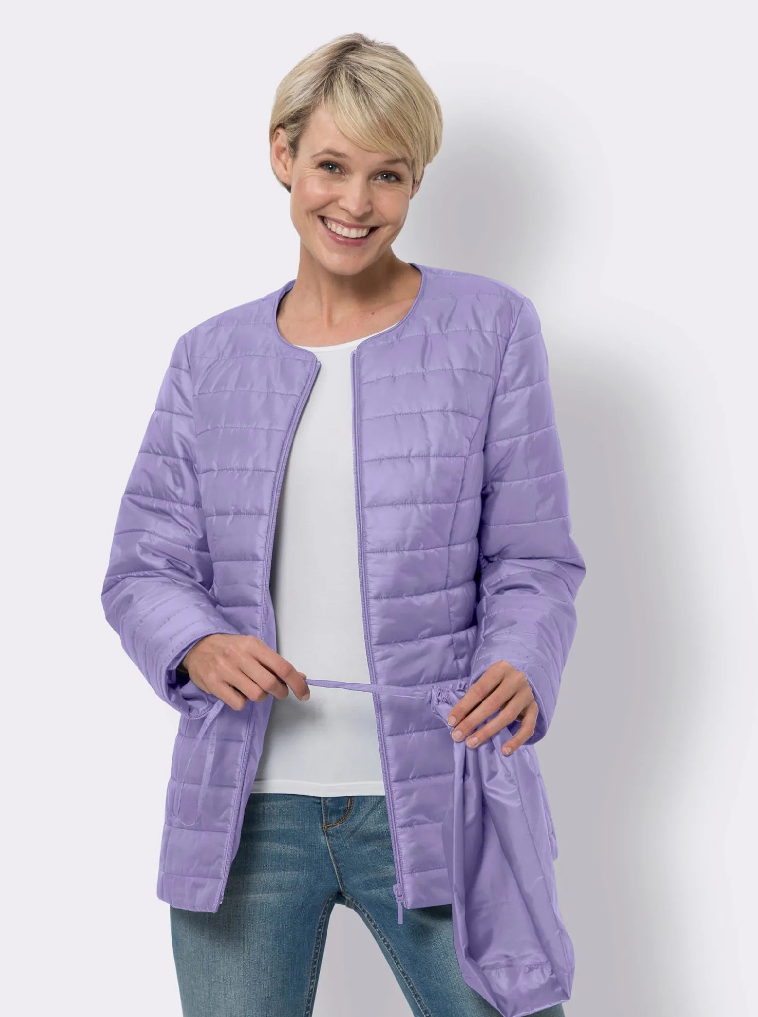 Steppjacke inklusive Beutel