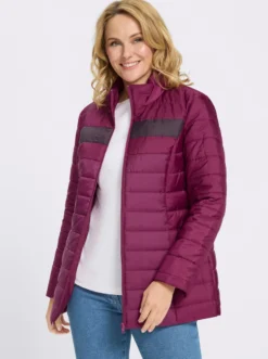 Steppjacke in längerer Form, winterwarm