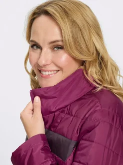 Steppjacke in längerer Form, winterwarm