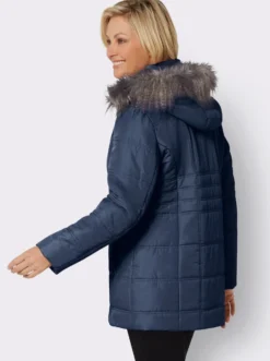 Steppjacke mit abnehmbarer Kapuze, wattiert