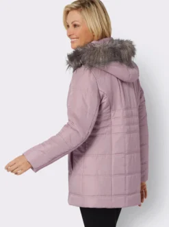 Steppjacke mit abnehmbarer Kapuze, wattiert