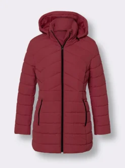 Steppjacke mit abnehmbarer Kapuze