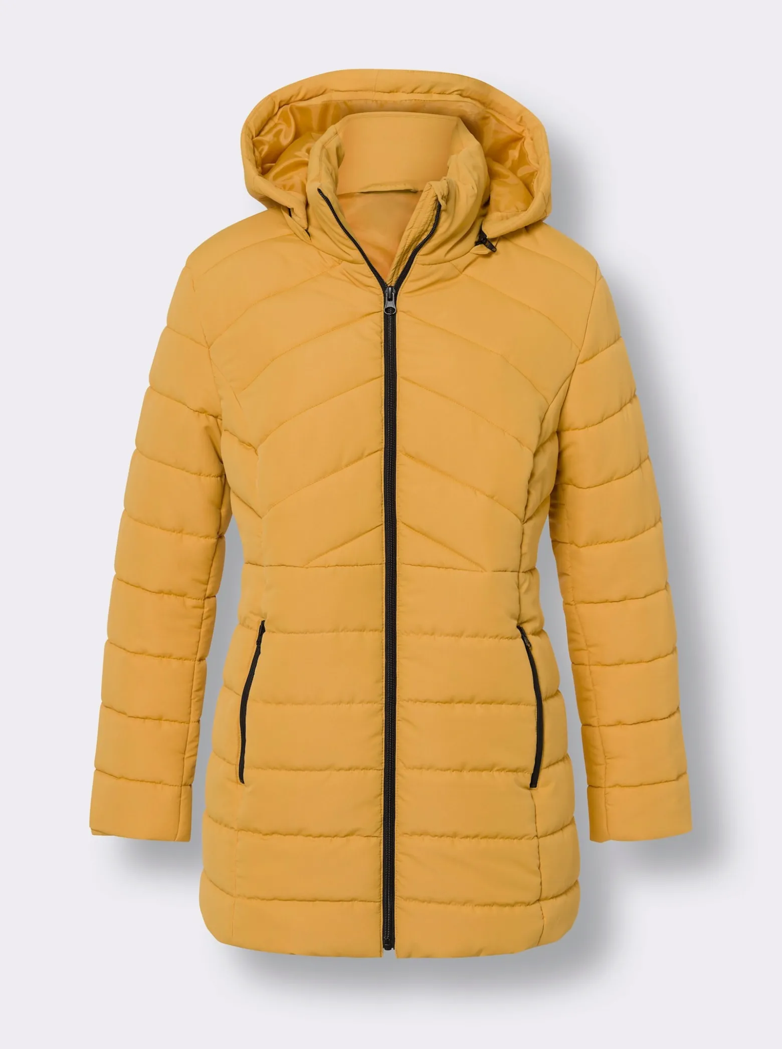 Steppjacke mit abnehmbarer Kapuze