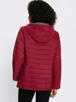 Steppjacke mit bedrucktem Futter