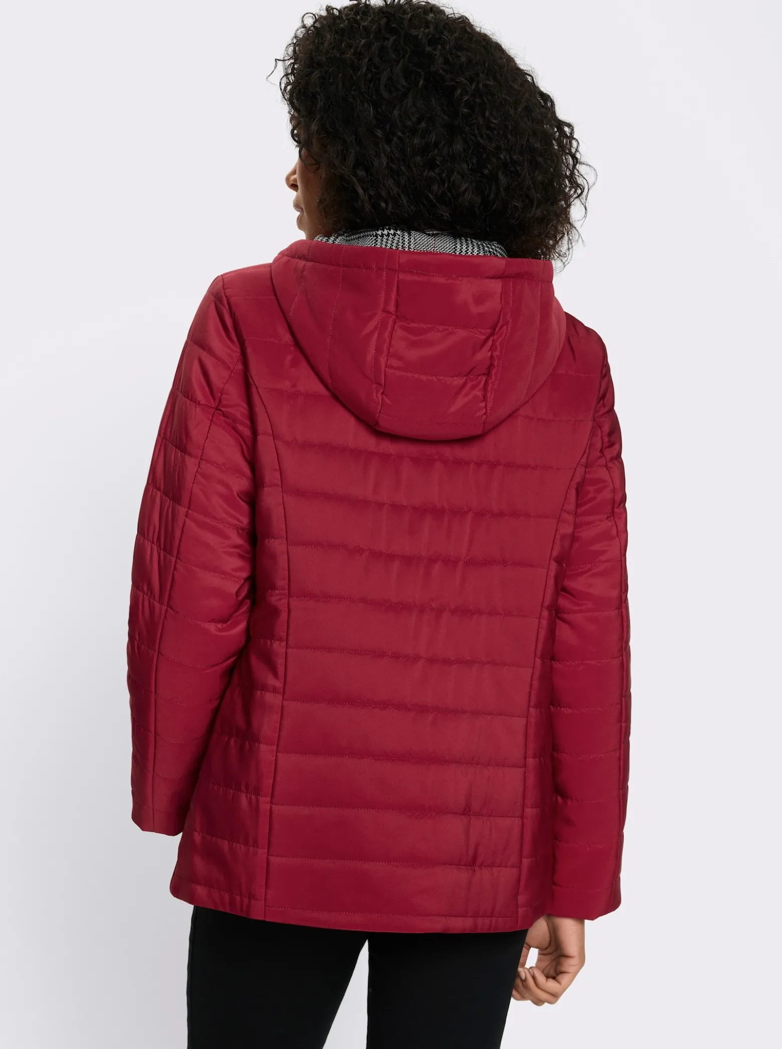 Steppjacke mit bedrucktem Futter