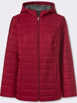 Steppjacke mit bedrucktem Futter
