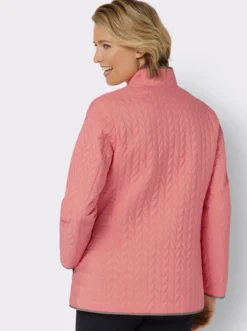 Steppjacke mit Druckknopfleiste